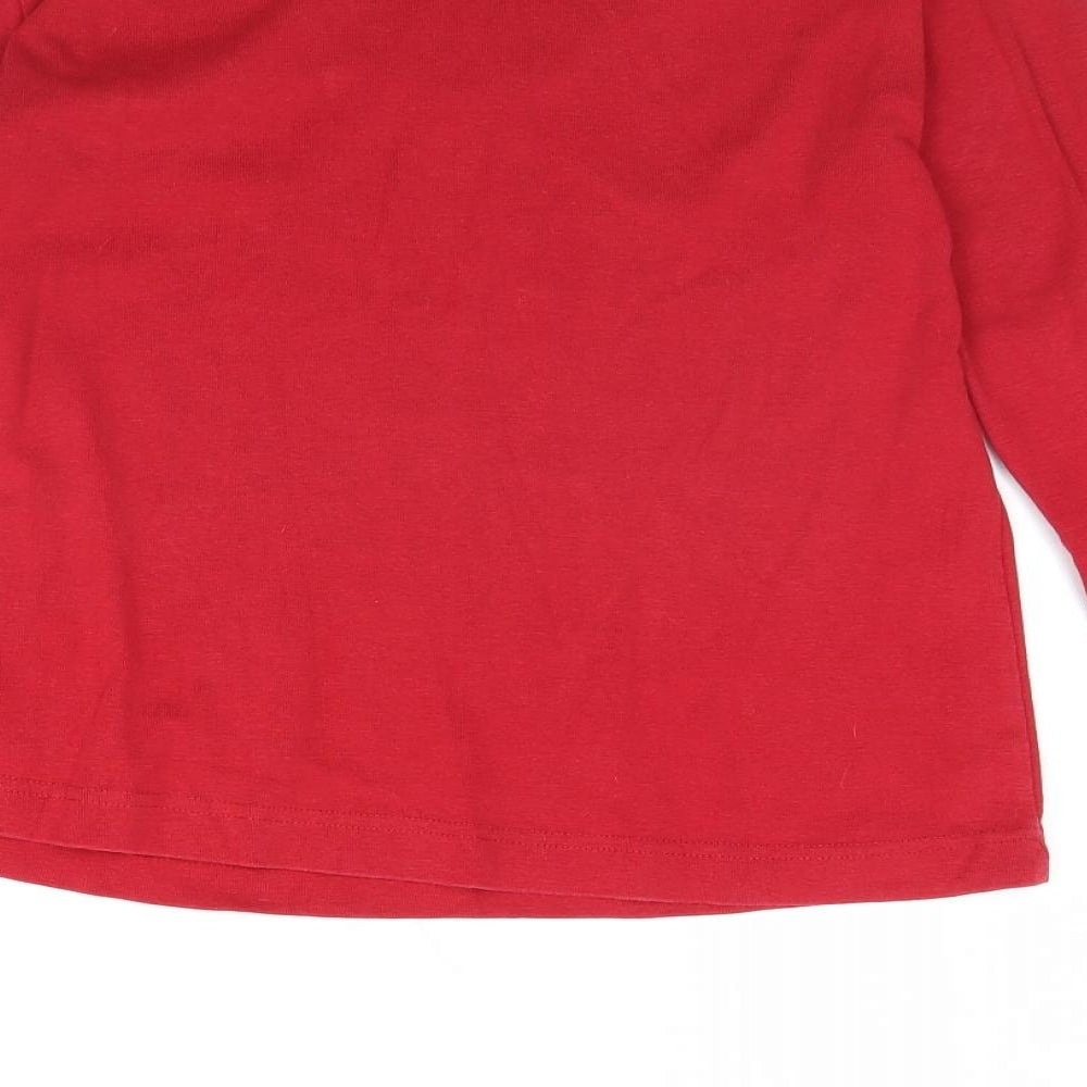 Adini Womens Red   Basic Blouse Size M