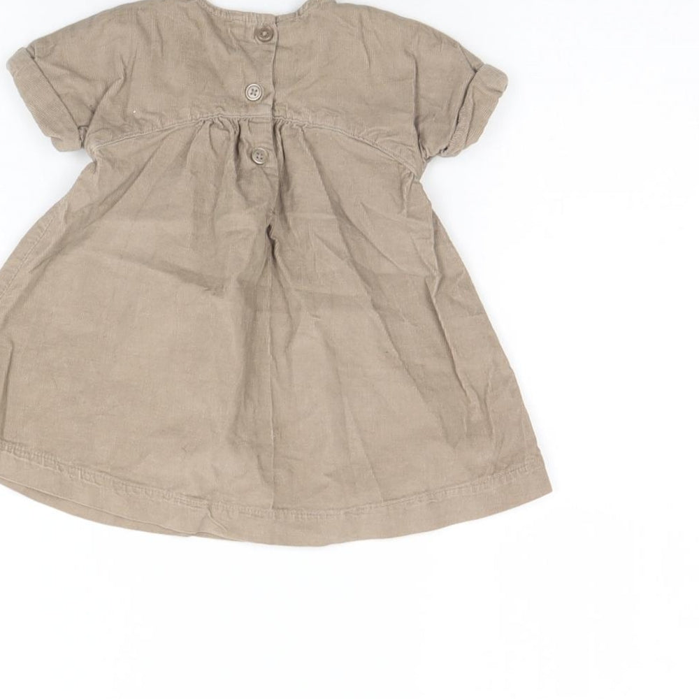 NEXT Girls Brown  Corduroy Fit & Flare  Size 6-9 Months
