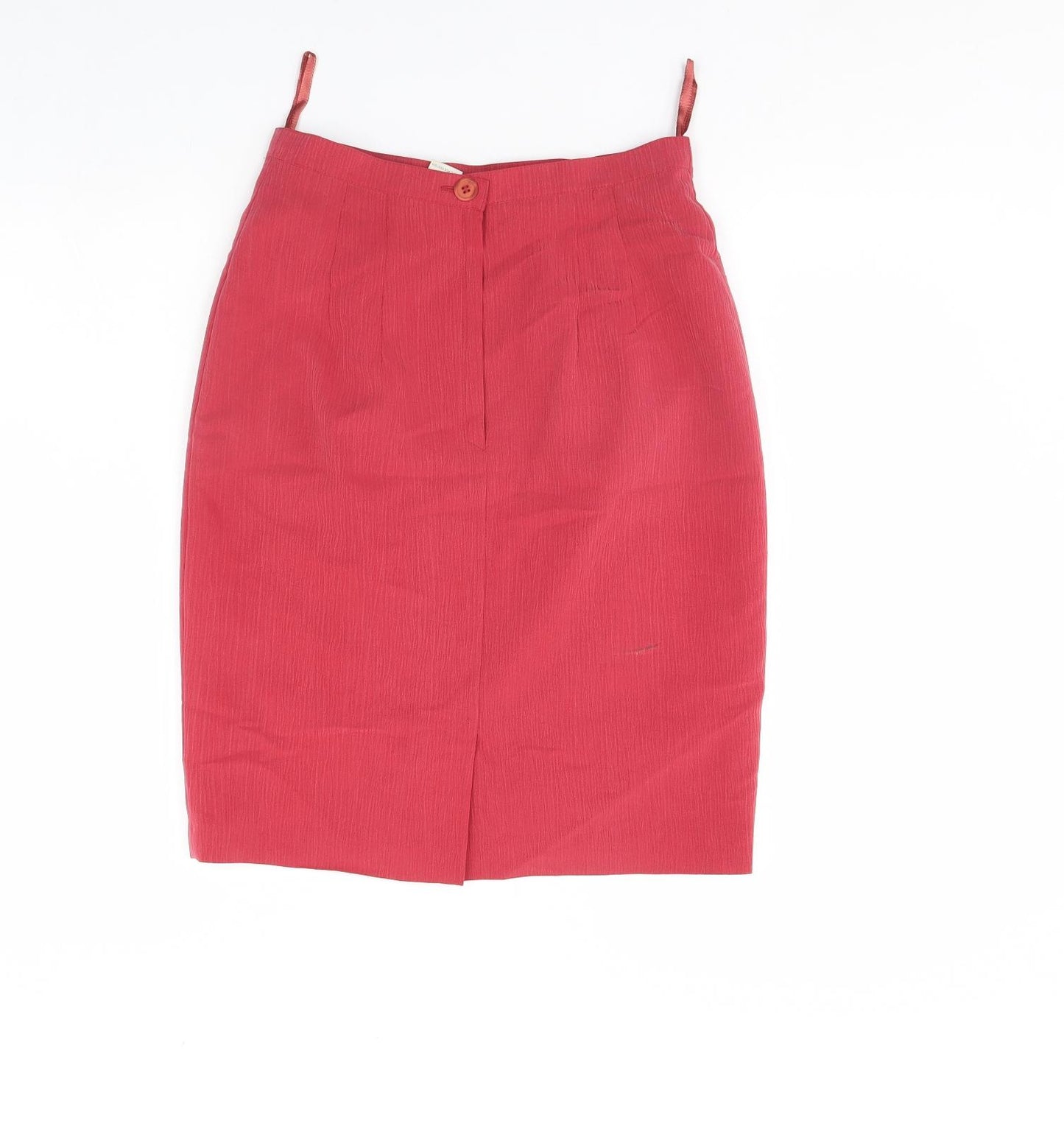 Preworn Womens Red   Straight & Pencil Skirt Size 10