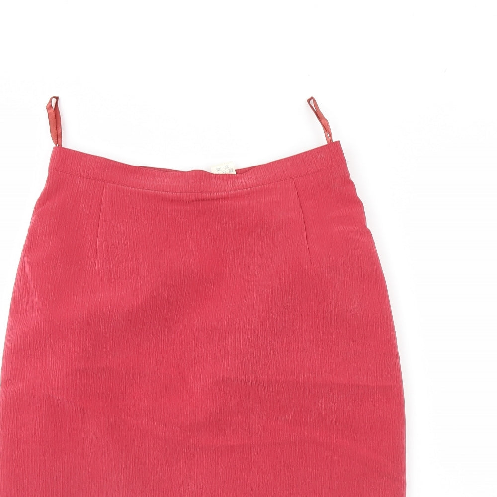 Preworn Womens Red   Straight & Pencil Skirt Size 10