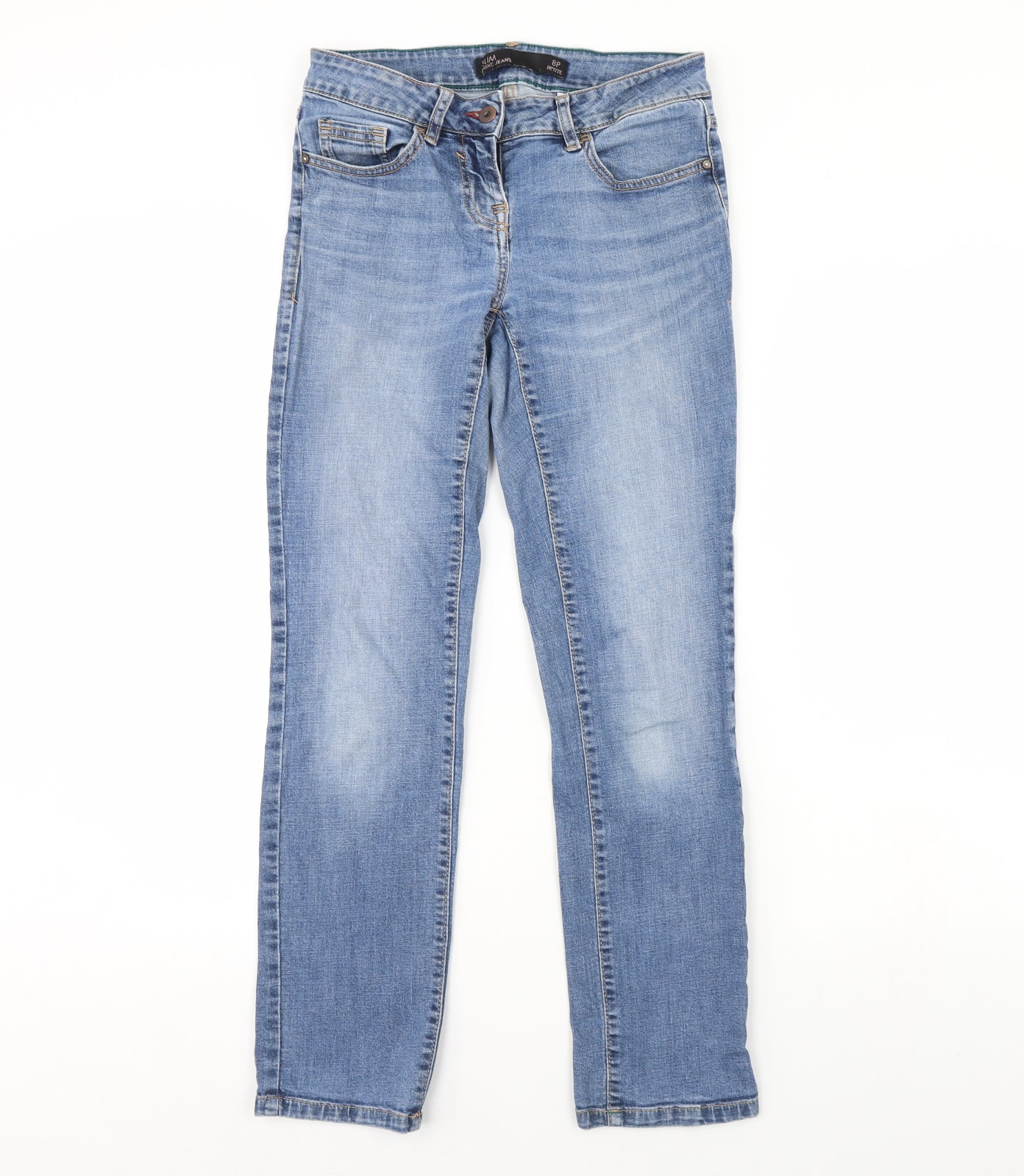NEXT Womens Blue  Denim Straight Jeans Size 8 L28 in