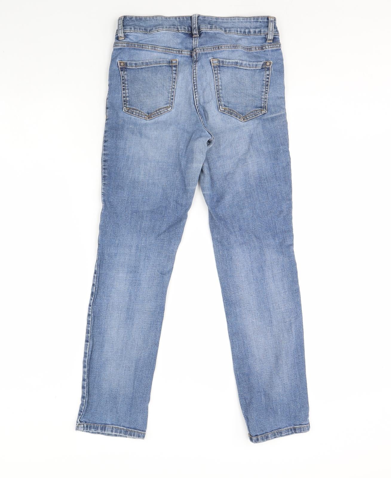 NEXT Womens Blue  Denim Straight Jeans Size 8 L28 in