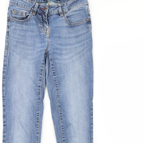 NEXT Womens Blue  Denim Straight Jeans Size 8 L28 in