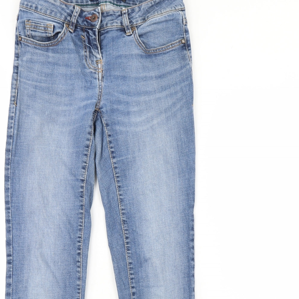 NEXT Womens Blue  Denim Straight Jeans Size 8 L28 in