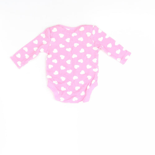 George Girls Pink Spotted  Babygrow One-Piece Size 0-3 Months  - Disney