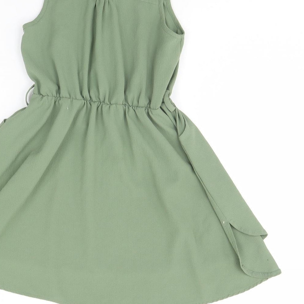 George Girls Green   Shirt Dress  Size 4 Years
