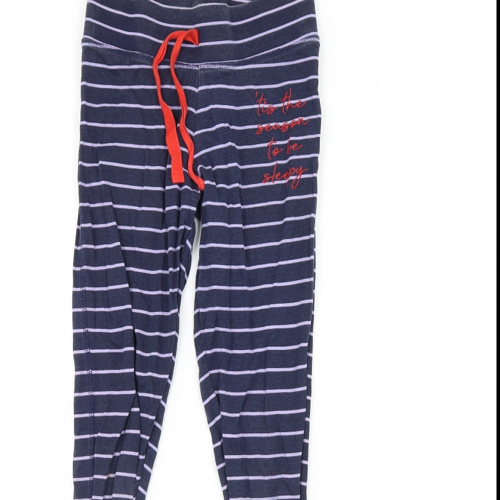 George Womens Blue Striped  Cami Pyjama Pants Size 8