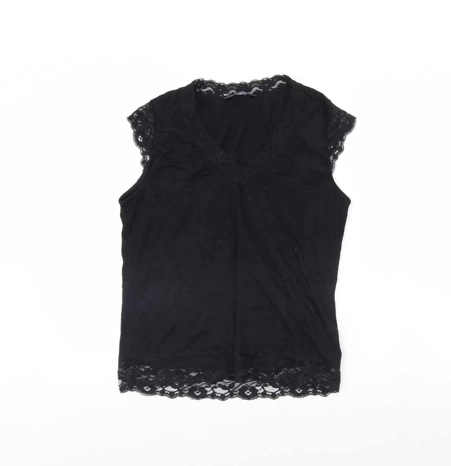 F&F Womens Black   Basic Blouse Size 14