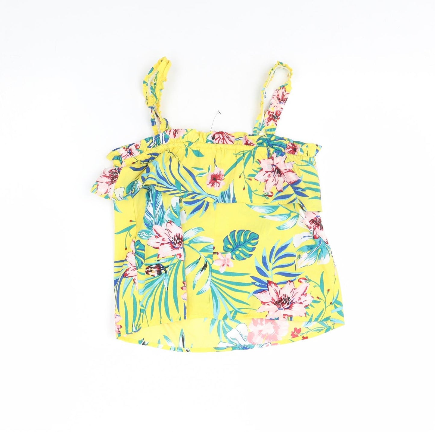 Primark Girls Yellow Floral  Basic Blouse Size 9 Years