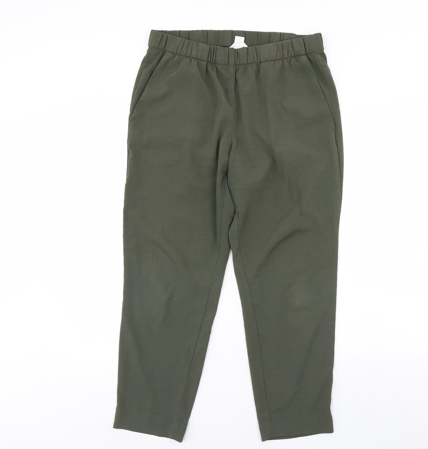 H&M Womens Green   Trousers  Size 14 L30 in