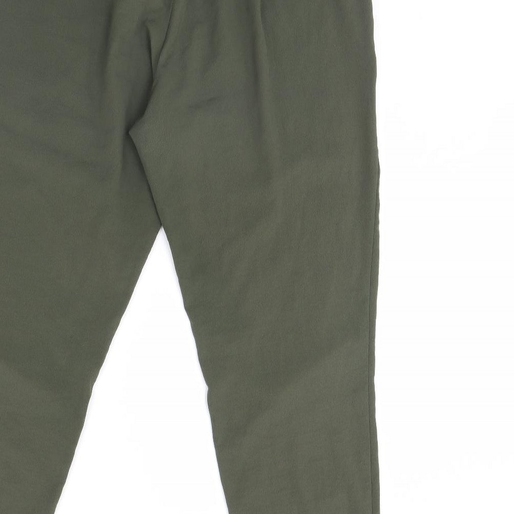 H&M Womens Green   Trousers  Size 14 L30 in
