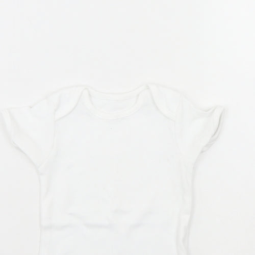 George Baby White   Babygrow One-Piece Size 12 Months