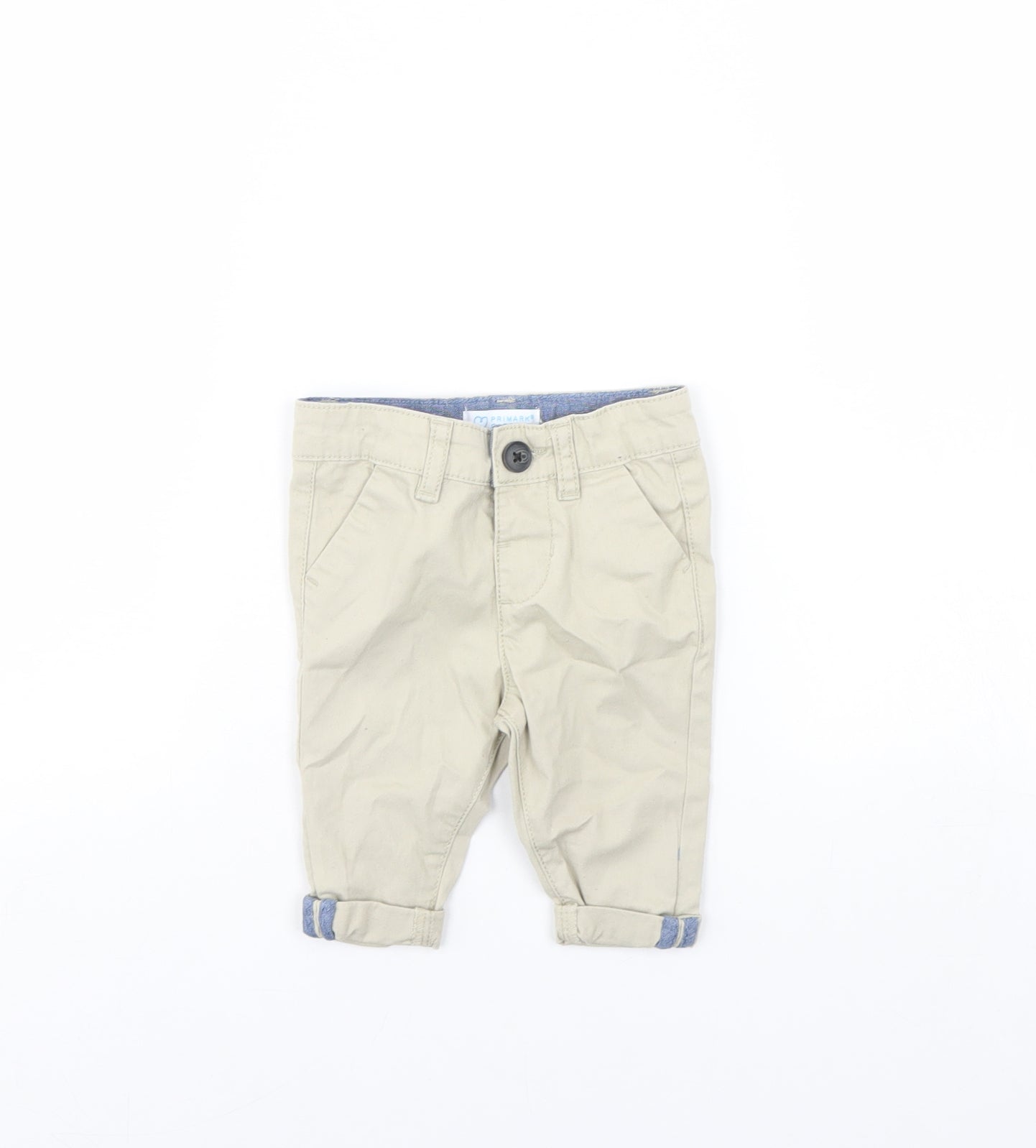 Primark Baby Beige   Capri Trousers Size 0-3 Months