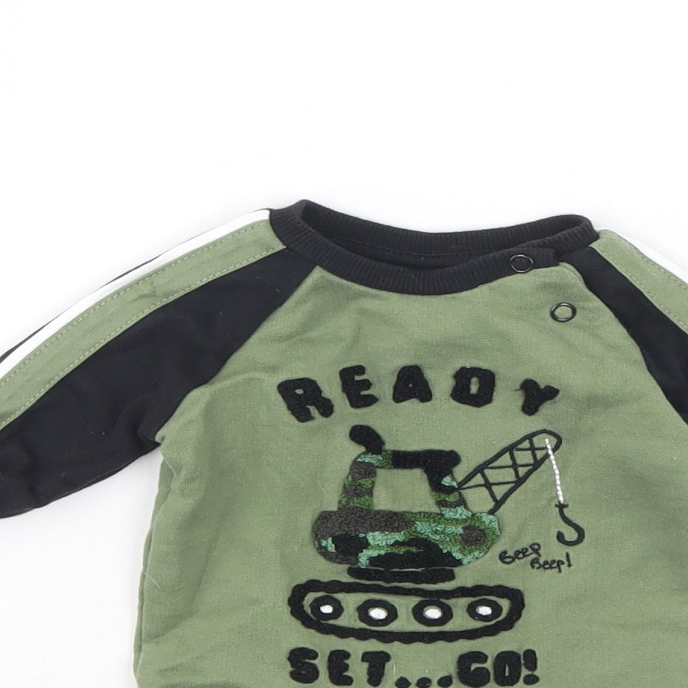 F&F Baby Green   Babygrow One-Piece Size 0-3 Months