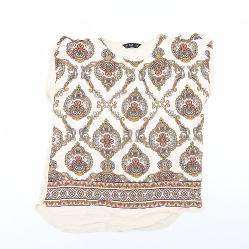 F&F Womens Beige   Basic Blouse Size 14