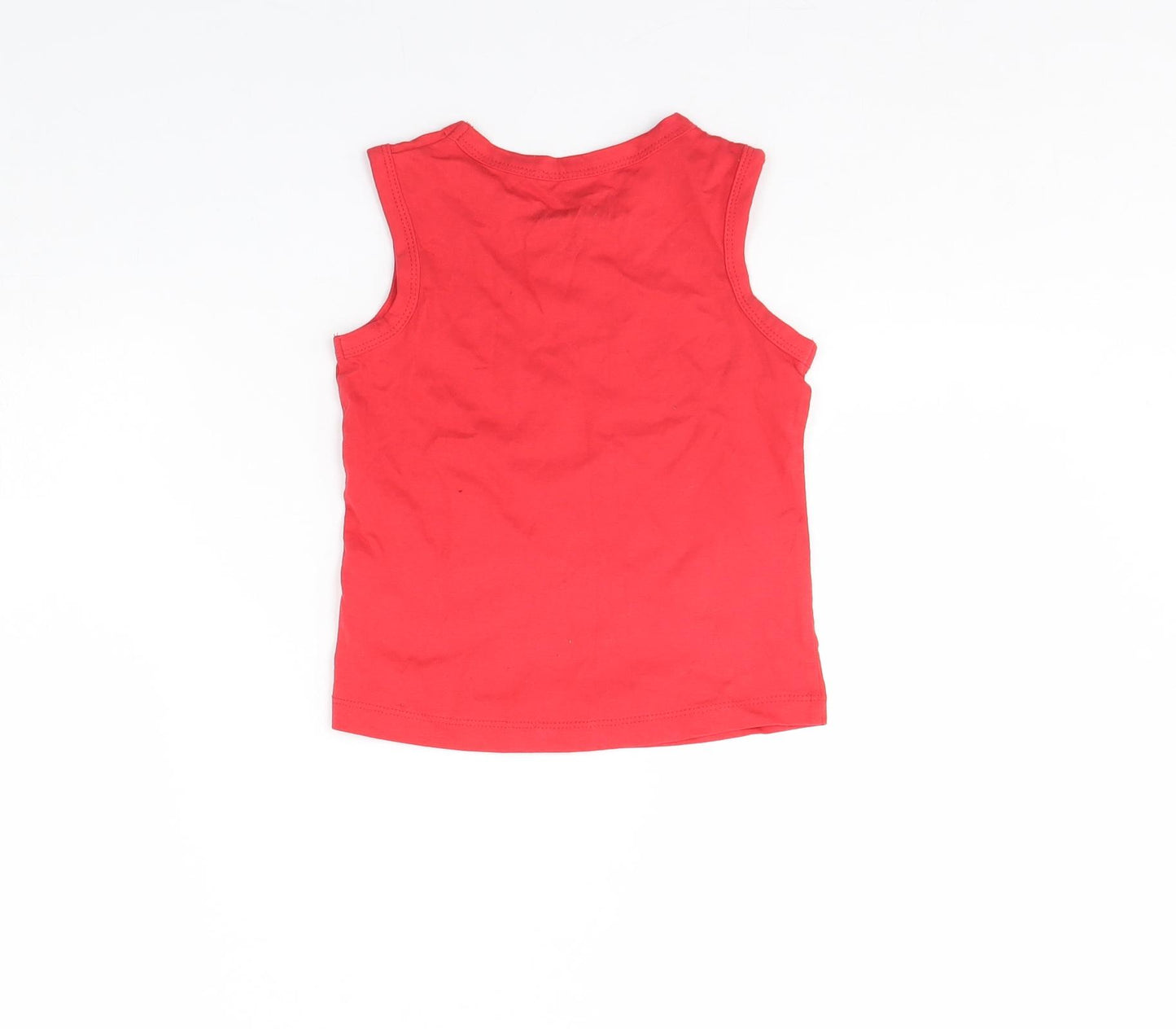 Hullabaloo Boys Red   Basic Tank Size 3 Years