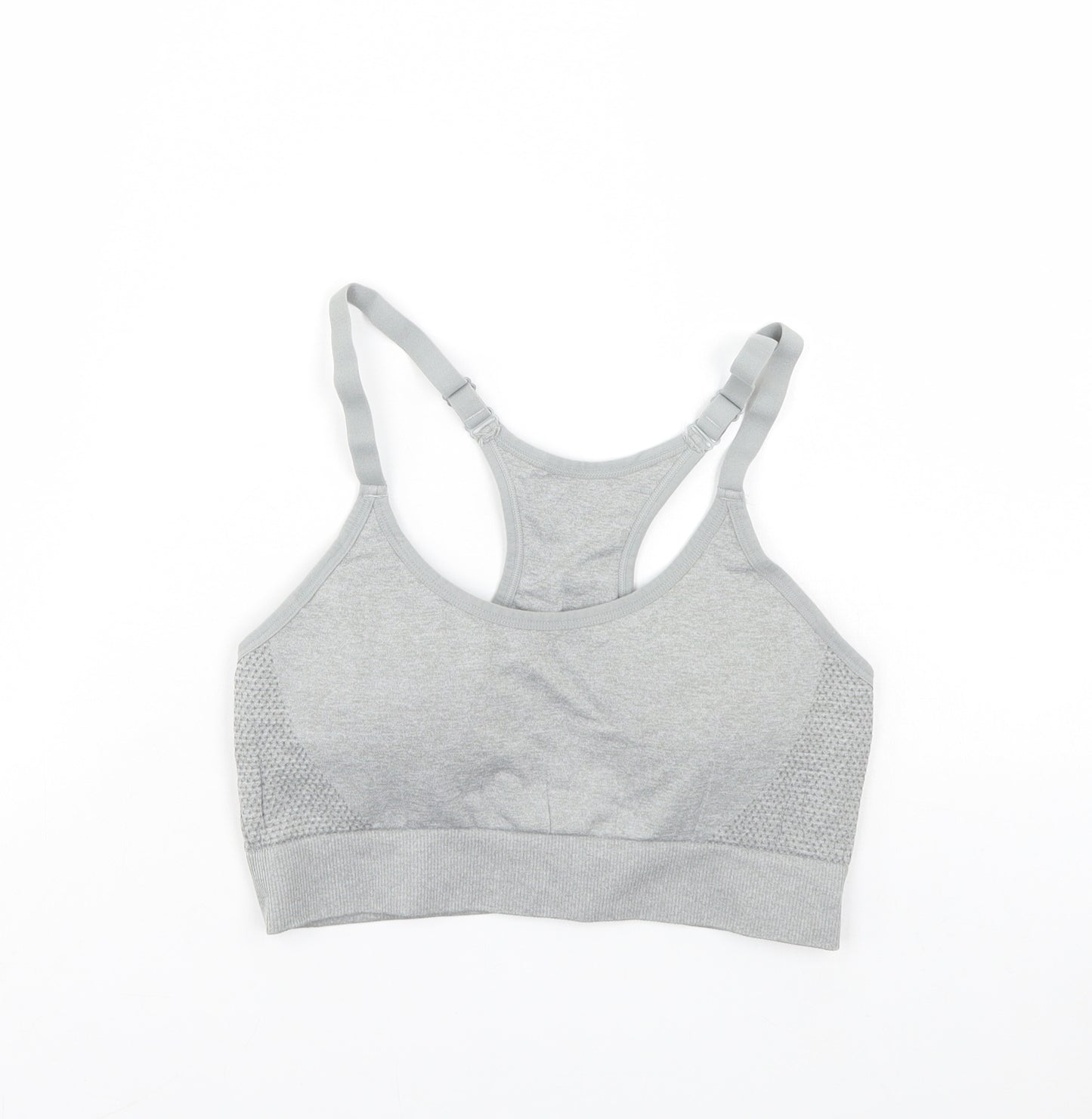 Primark Womens Grey   Cropped Tank Size L  - Padded
