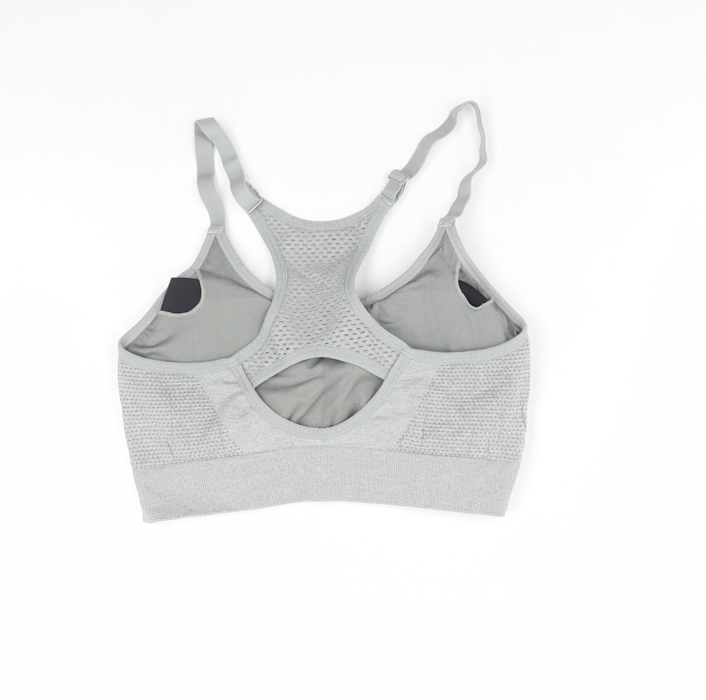 Primark Womens Grey   Cropped Tank Size L  - Padded