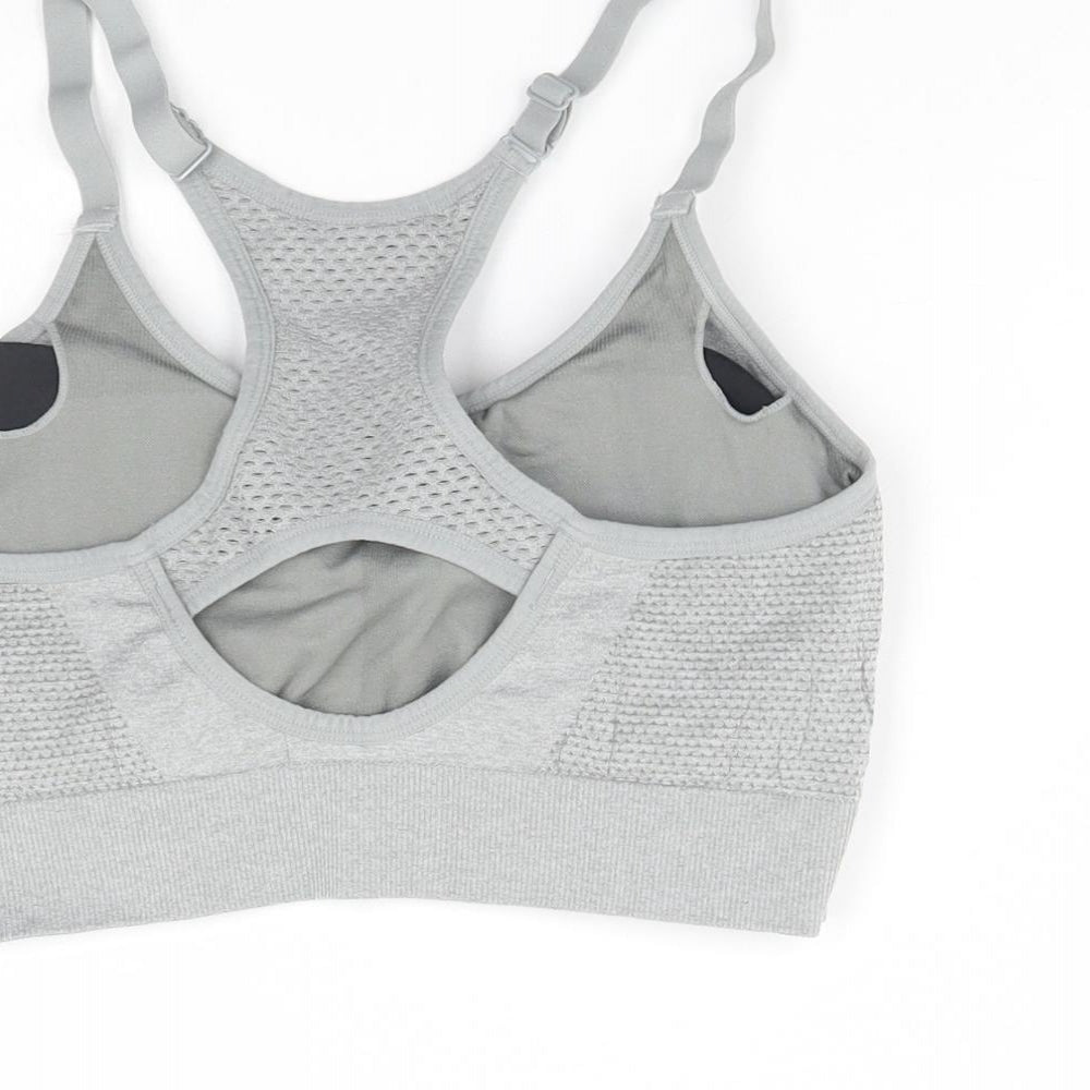 Primark Womens Grey   Cropped Tank Size L  - Padded