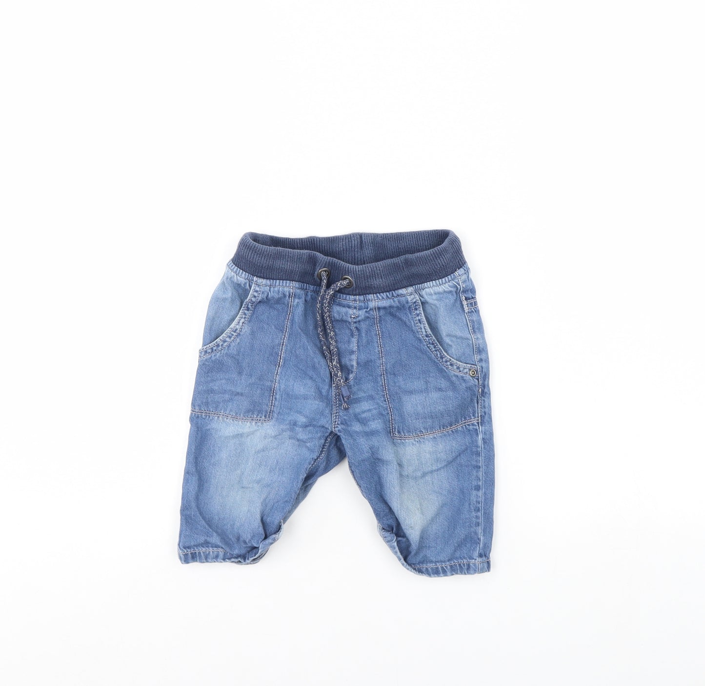 TU Boys Blue  Denim Chino Shorts Size 5 Years
