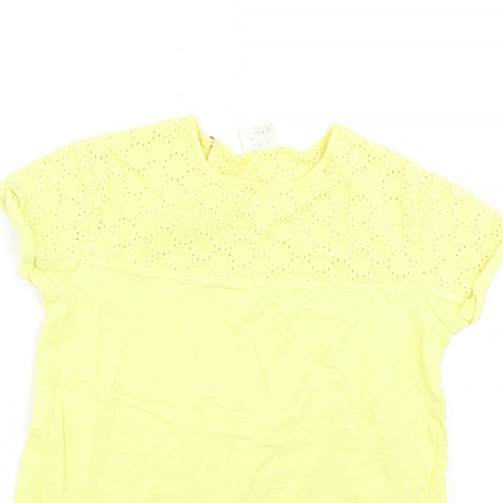 Zara Girls Yellow   Basic T-Shirt Size 8 Years