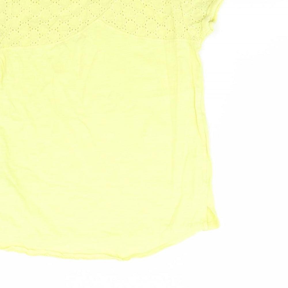 Zara Girls Yellow   Basic T-Shirt Size 8 Years