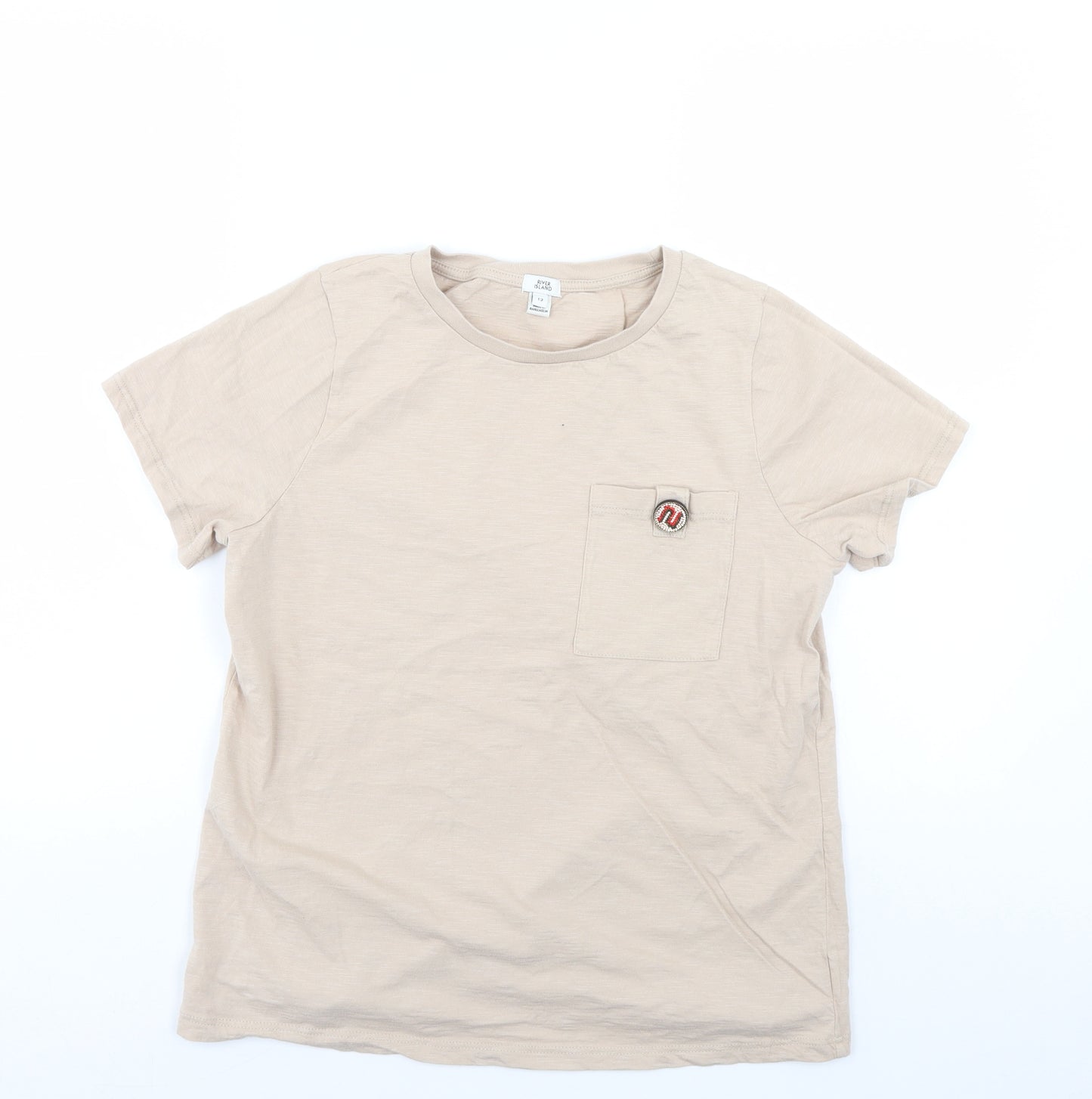River Island Womens Pink   Basic T-Shirt Size 12