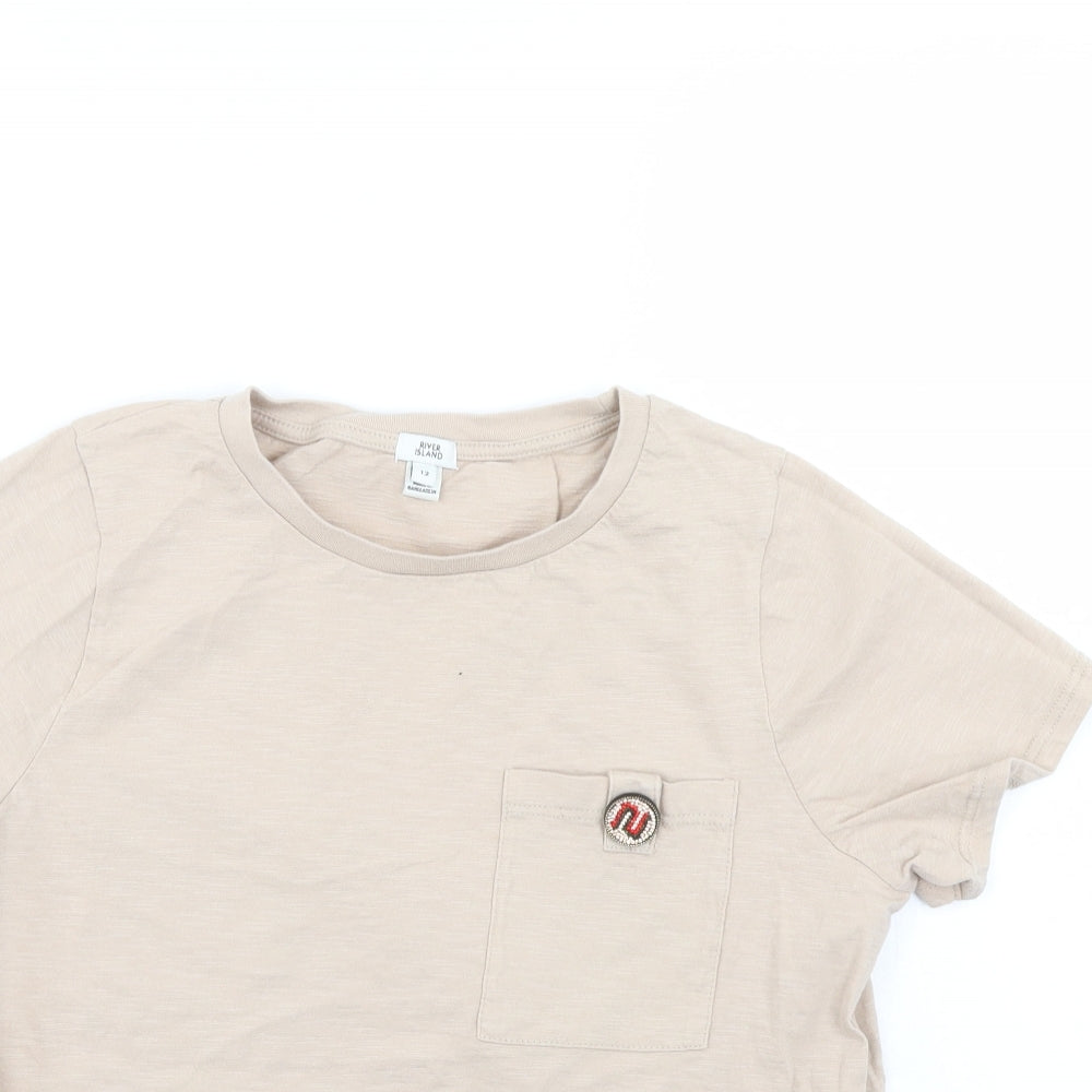 River Island Womens Pink   Basic T-Shirt Size 12
