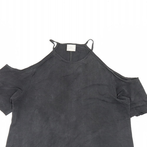 Zara Womens Grey   Basic Blouse Size S