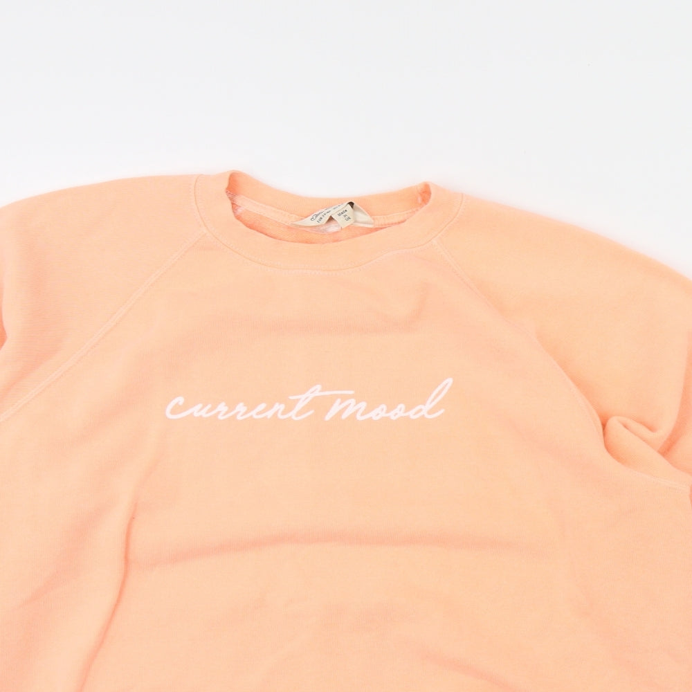 Miss Selfridge Womens Orange   Pullover Jumper Size M