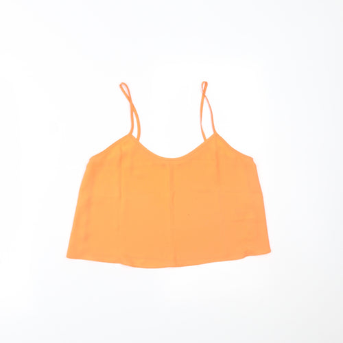 Topshop Womens Orange   Cropped Tank Size 8
