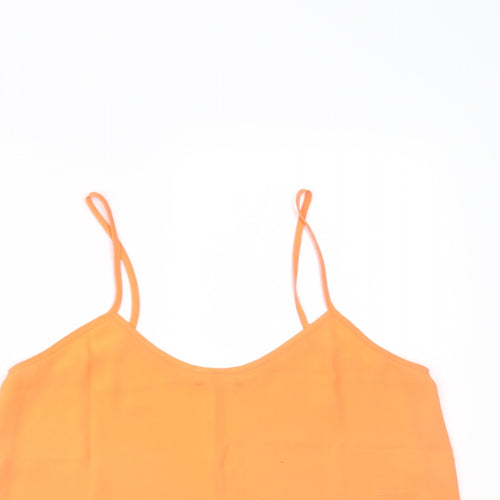 Topshop Womens Orange   Cropped Tank Size 8