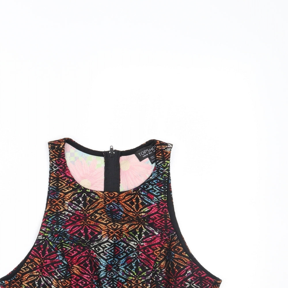 Topshop Womens Multicoloured   Cropped Tank Size 6