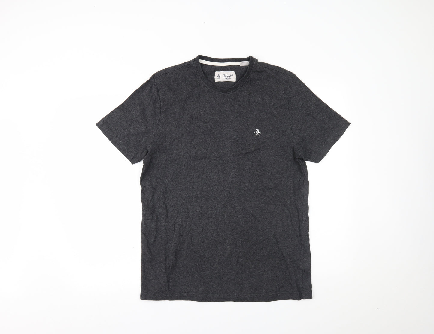 Penguin Mens Grey    T-Shirt Size L