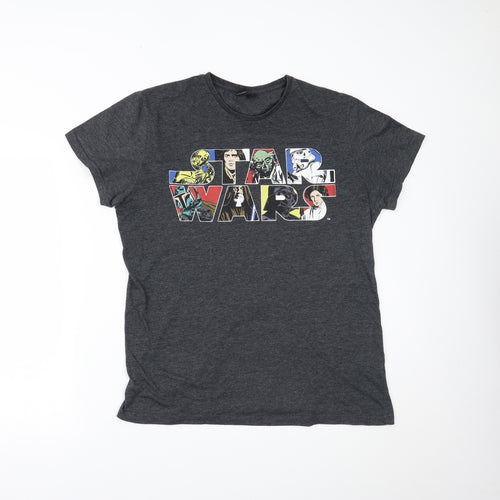 Primark Mens Grey    T-Shirt Size XL  - STAR WARS