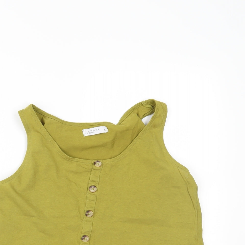 Papaya Womens Green   Camisole Tank Size 8