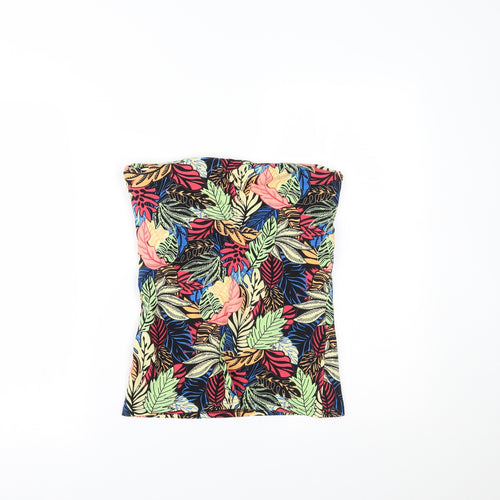 Papaya Womens Multicoloured Floral  Basic T-Shirt Size 10