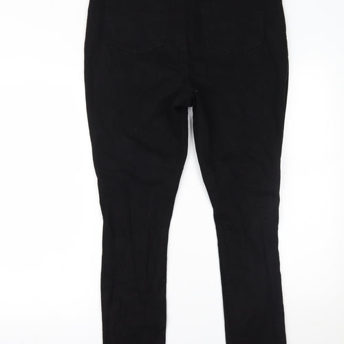 Boohoo Womens Black  Denim Skinny Jeans Size 16 L27 in