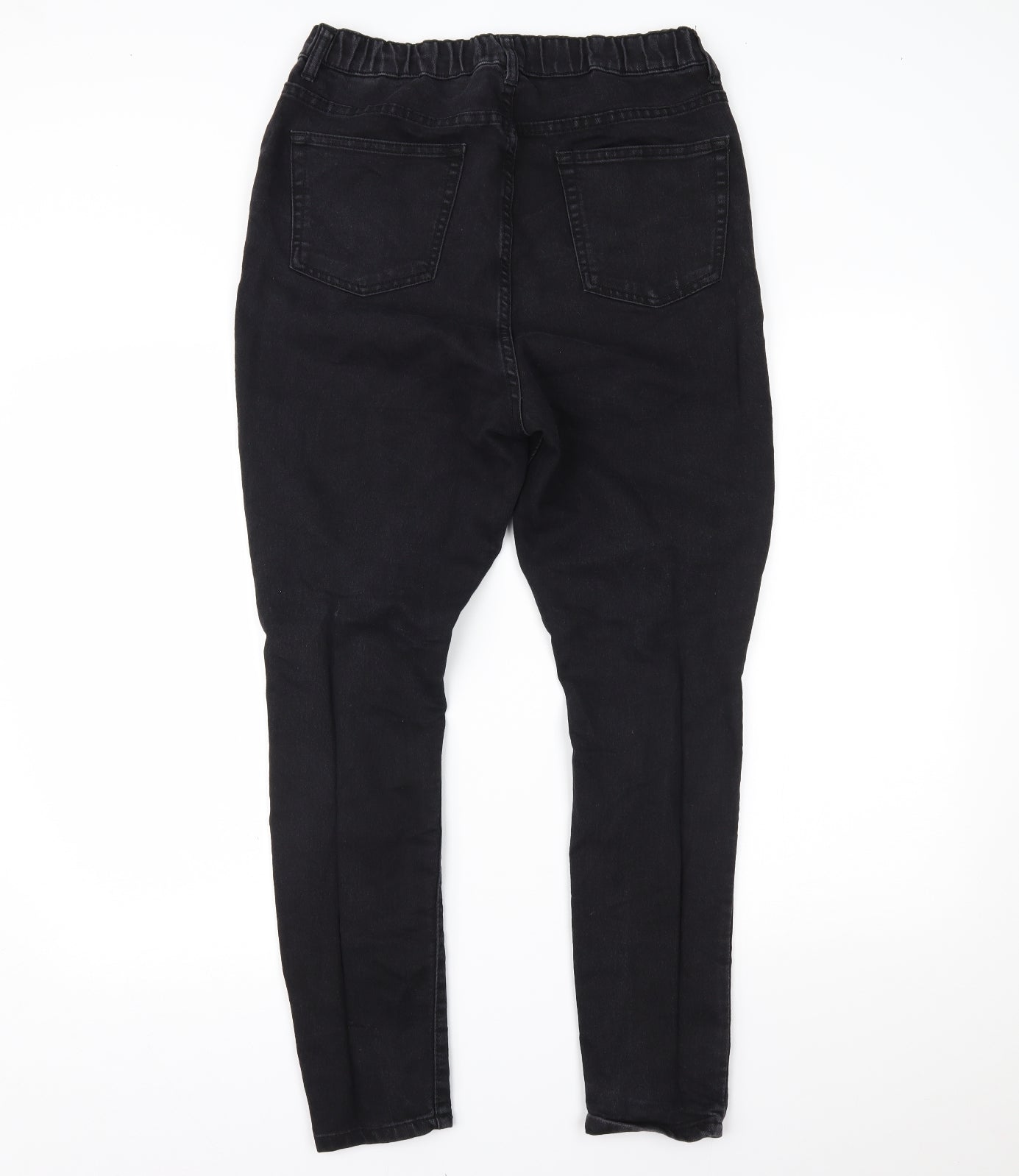 Boohoo Womens Black  Denim Skinny Jeans Size 16 L25 in