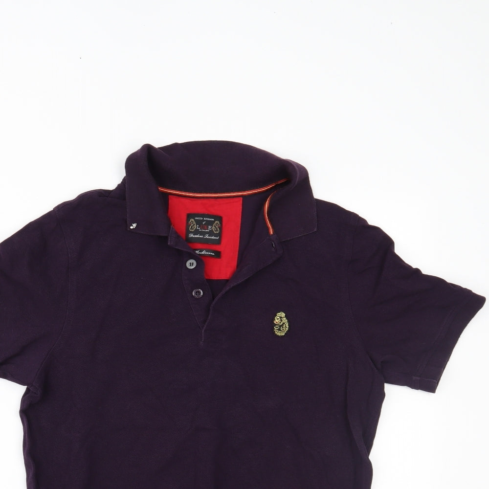Luke 1977 Mens Purple    Polo Size M