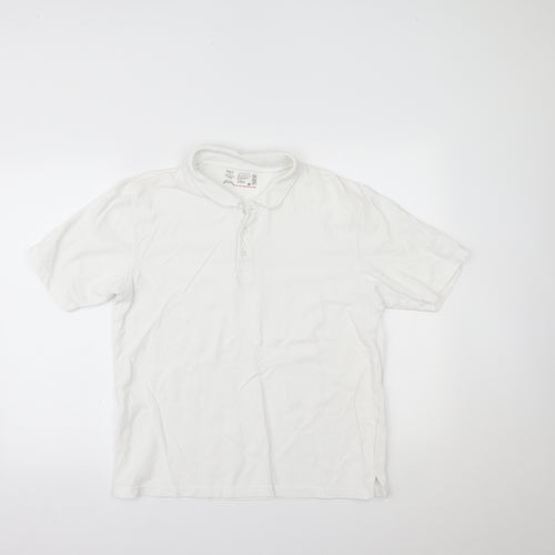 Marks and Spencer Boys White   Pullover Polo Size 15-16 Years