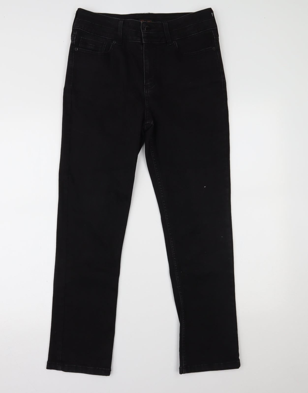 F&F Womens Black  Denim Skinny Jeans Size 12 L26 in