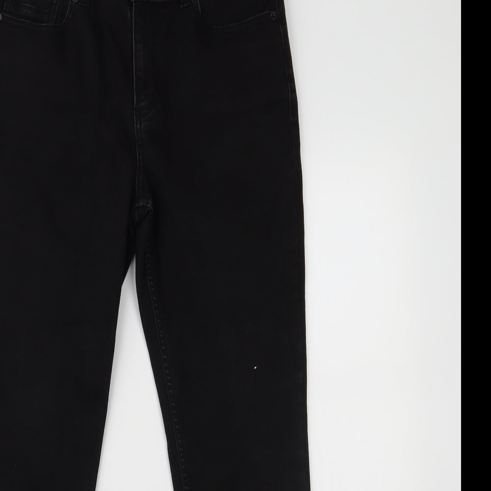 F&F Womens Black  Denim Skinny Jeans Size 12 L26 in