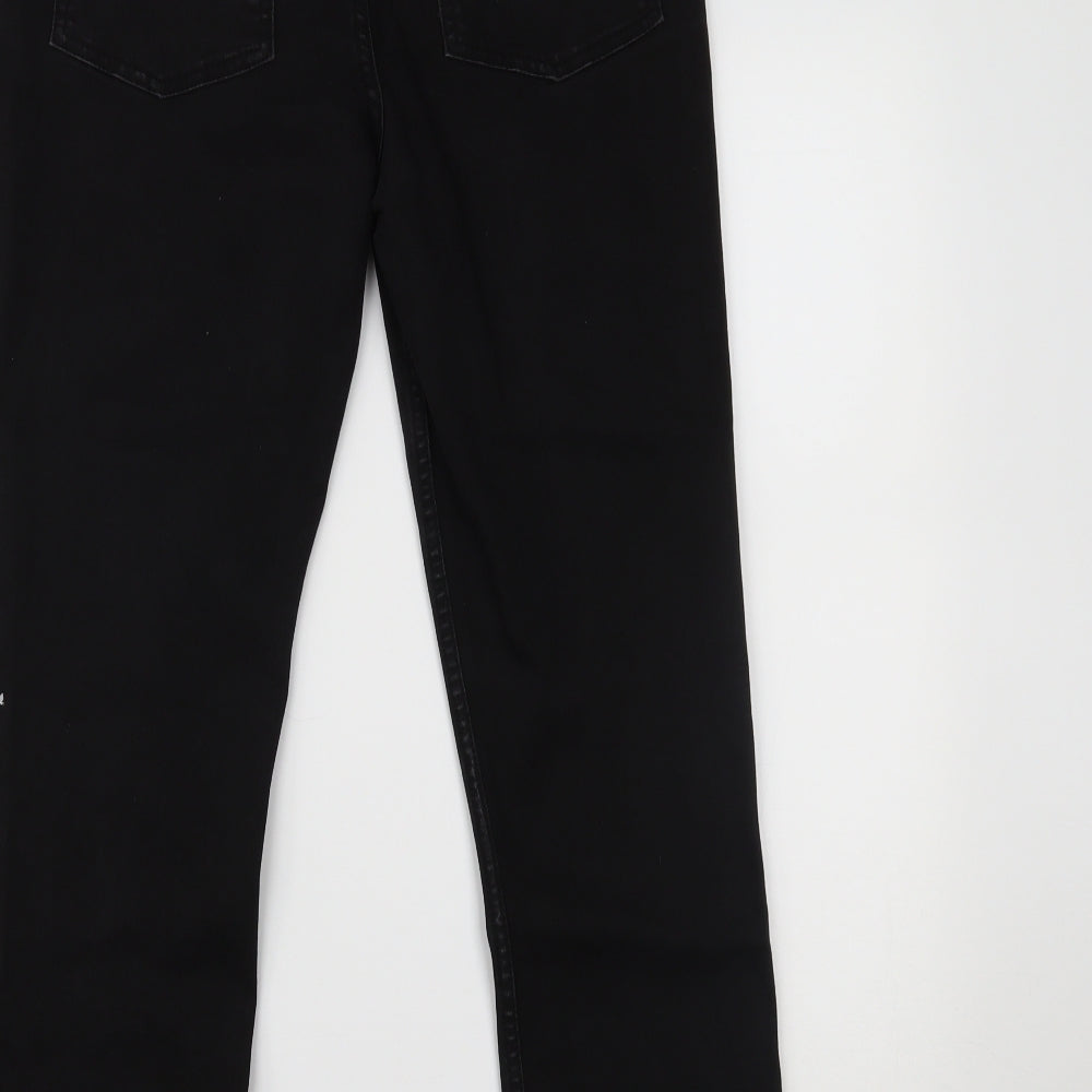 F&F Womens Black  Denim Skinny Jeans Size 12 L26 in