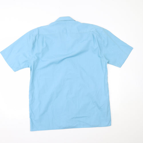 Classic Mens Blue    Button-Up Size 16.5