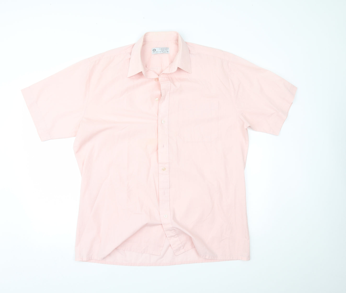 C&A Mens Pink    Button-Up Size 16