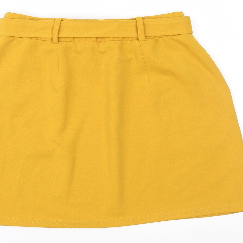 New Look Womens Yellow   Mini Skirt Size 10