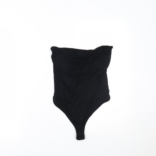 PRETTYLITTLETHING Womens Black   Bodysuit One-Piece Size 10