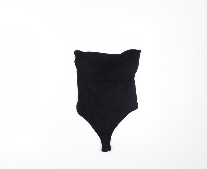 PRETTYLITTLETHING Womens Black Bodysuit One-Piece Size 10