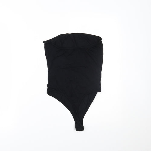 PRETTYLITTLETHING Womens Black   Bodysuit One-Piece Size 10